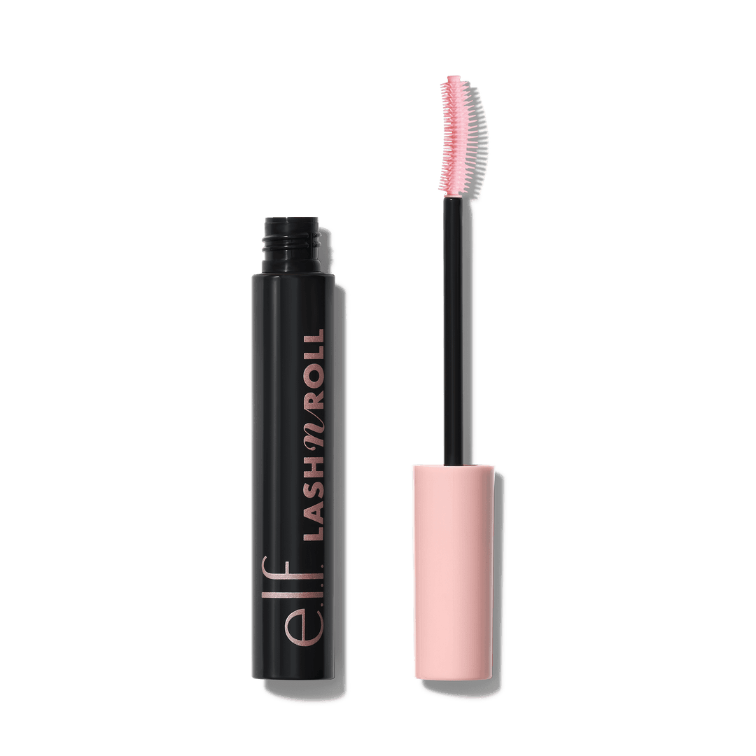 e.l.f. Lash 'N Roll Mascara in Black with the curved brush