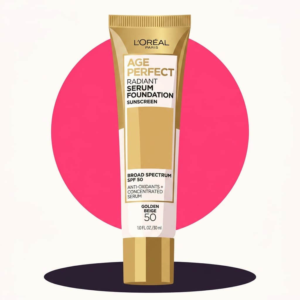 Illustration of L'Oréal Paris Age Perfect Radiant Serum Foundation SPF 50