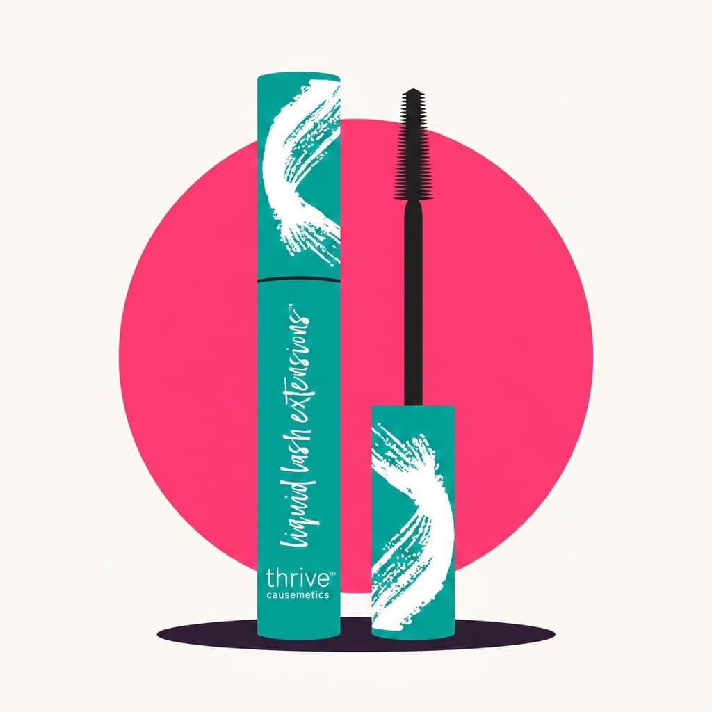 Illustration of Thrive Causemetics Liquid Lash Extensions Tubing Mascara