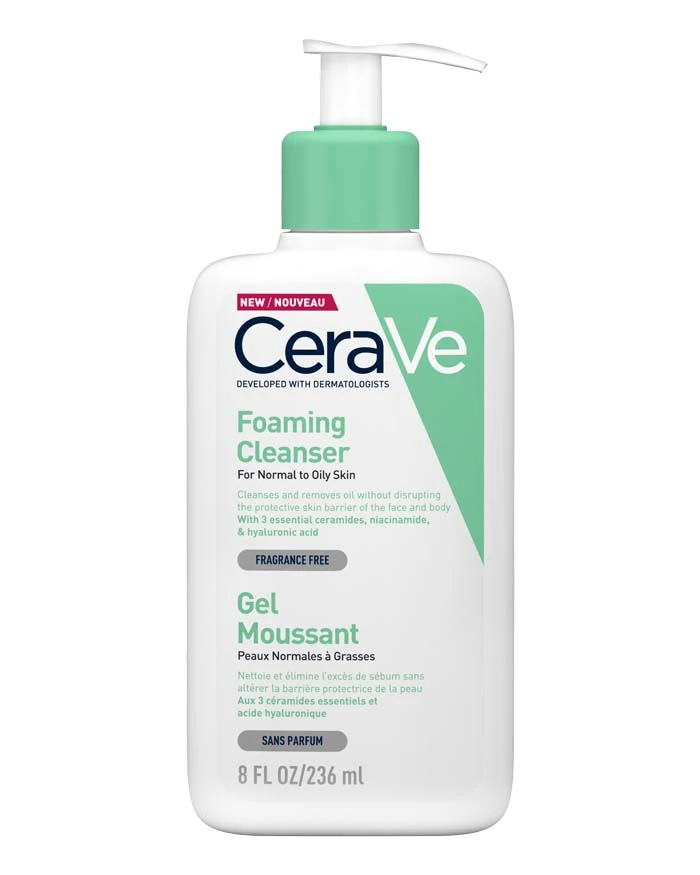 Official CeraVe Foaming Cleanser 236ml bottle