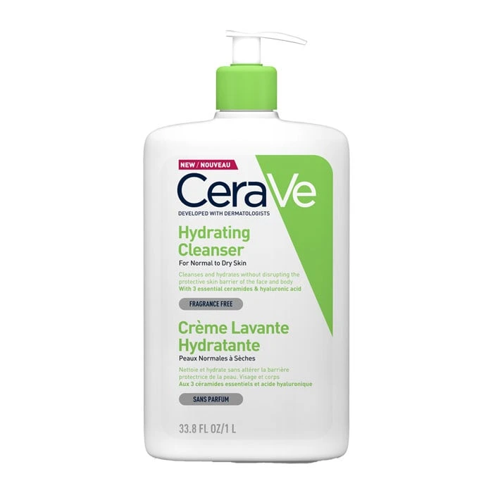 Official CeraVe Hydrating Cleanser bottle