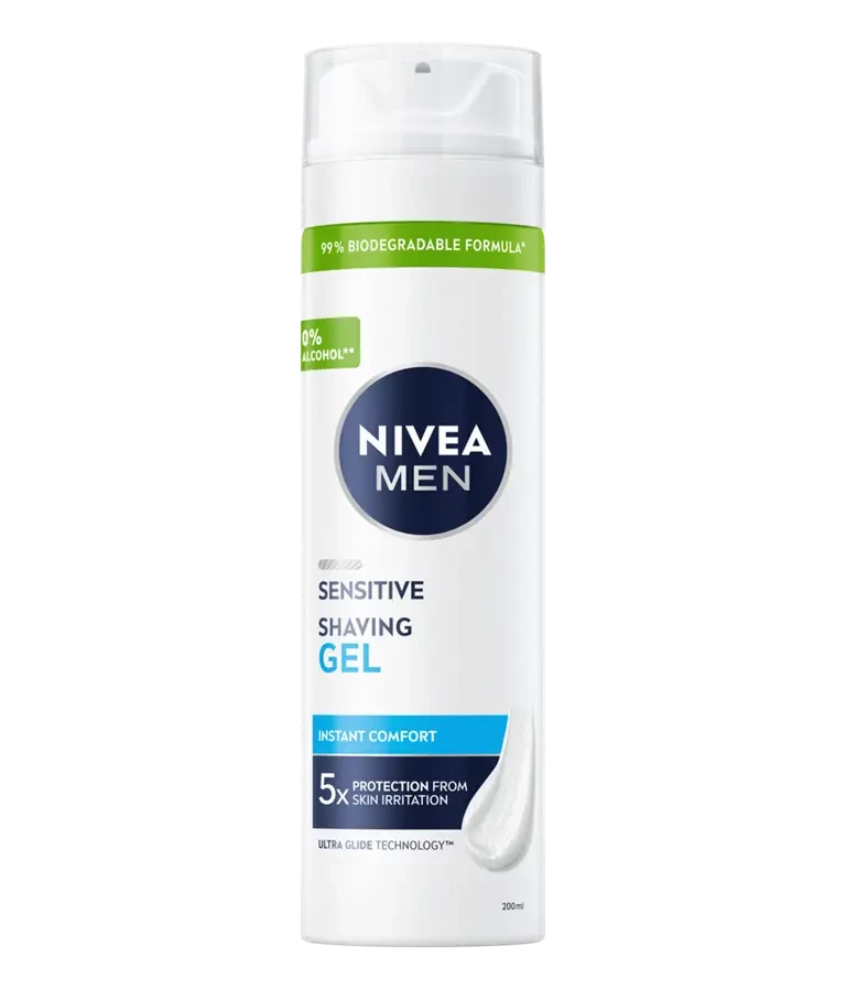Nivea Men Sensitive Shaving Gel 200ml can